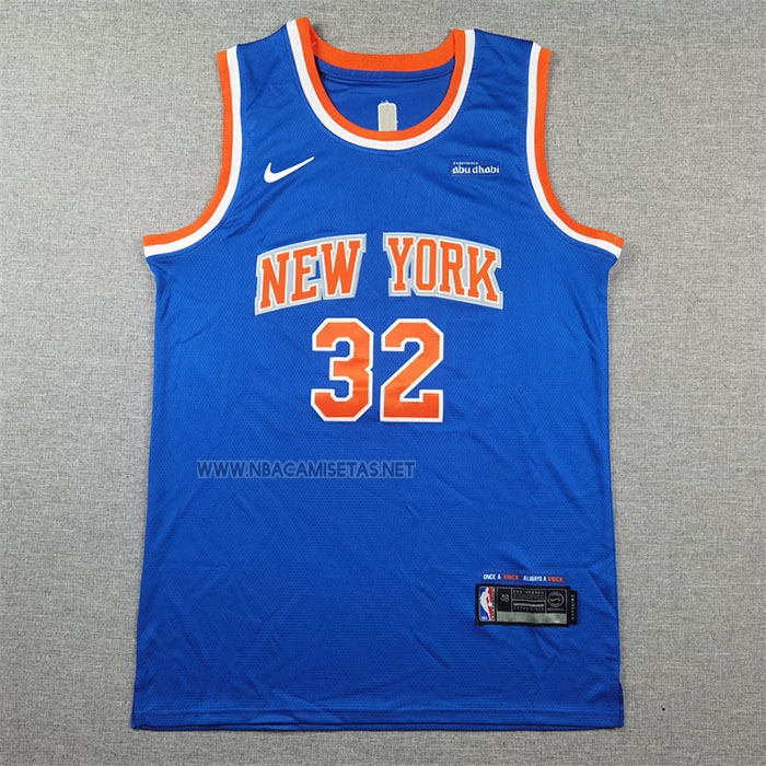 Camiseta New York Knicks Karl-Anthony Towns NO 32 Icon 2024-25 Azul